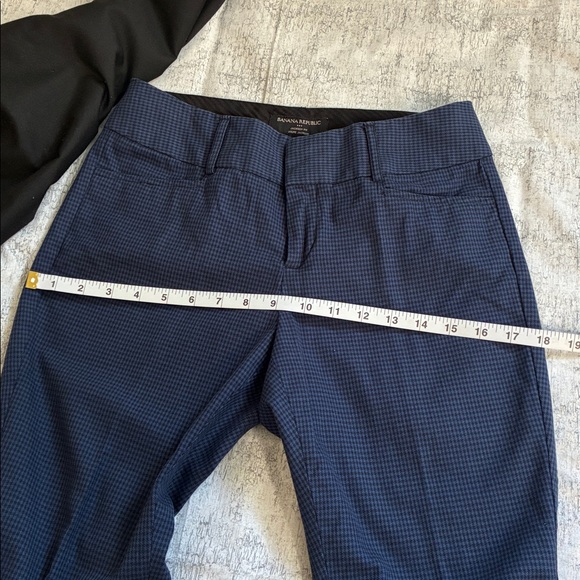 Banana Republic Pants, Jackson Fit; Dark Purple & Black Houndstooth; Size: 0 - Picture 12 of 12